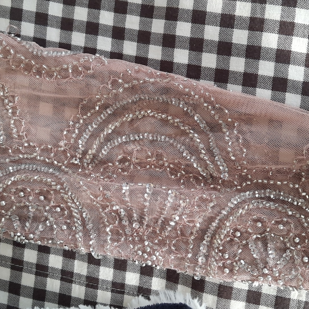 NWOT! AIDEN MATTOX BLUSH BEADED DESIGNER DRESS GOWN SIZE 8 - Picture 15 of 15